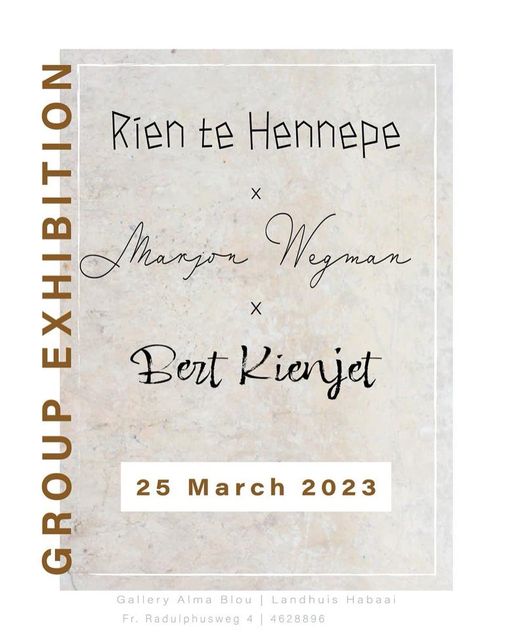 Opening night Group exhibition Rien te Hennepe, Bert Kienjet & Marjon Wegman